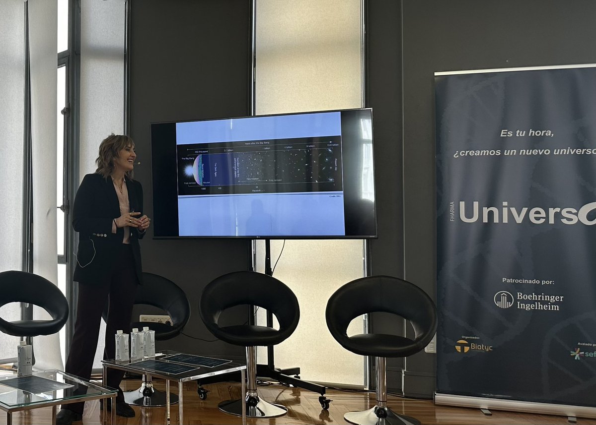 <a href="/villavrr/">Eva Villaver</a> en este #universo no hay certezas… <a href="/UniversoFharma/">Universo_Fharma</a> y de cómo la #astrofísica nos enseña a pensar diferente ☄️💫