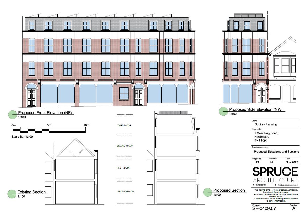After long discussions with the LPA, permission has been granted via delegated powers to revitalise this unloved building on the high street! Many thanks to @SpruceArchitecture for their design input. #NewhavenDevelopment #planningpermission #squiresplanning