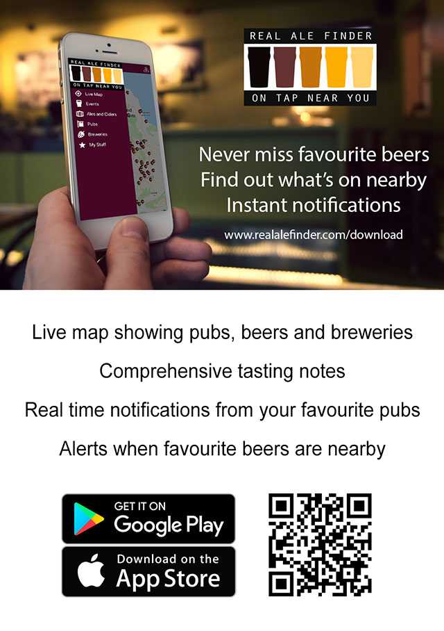 Follow us on real ale finder