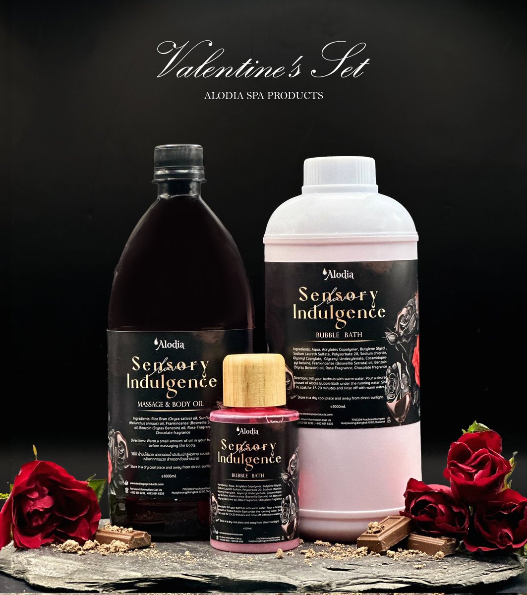AlodiaOils's tweet image. For Valentines this year, Kwang, our Odorista, imagined a Black Rose scent concept, with a Rose &amp;amp; Chocolate blend assorted with gorgeous Frankincense.
Let&apos;s go for a fabulously relaxing bath followed by a massage!
#alodia #spaproducts #Valentines