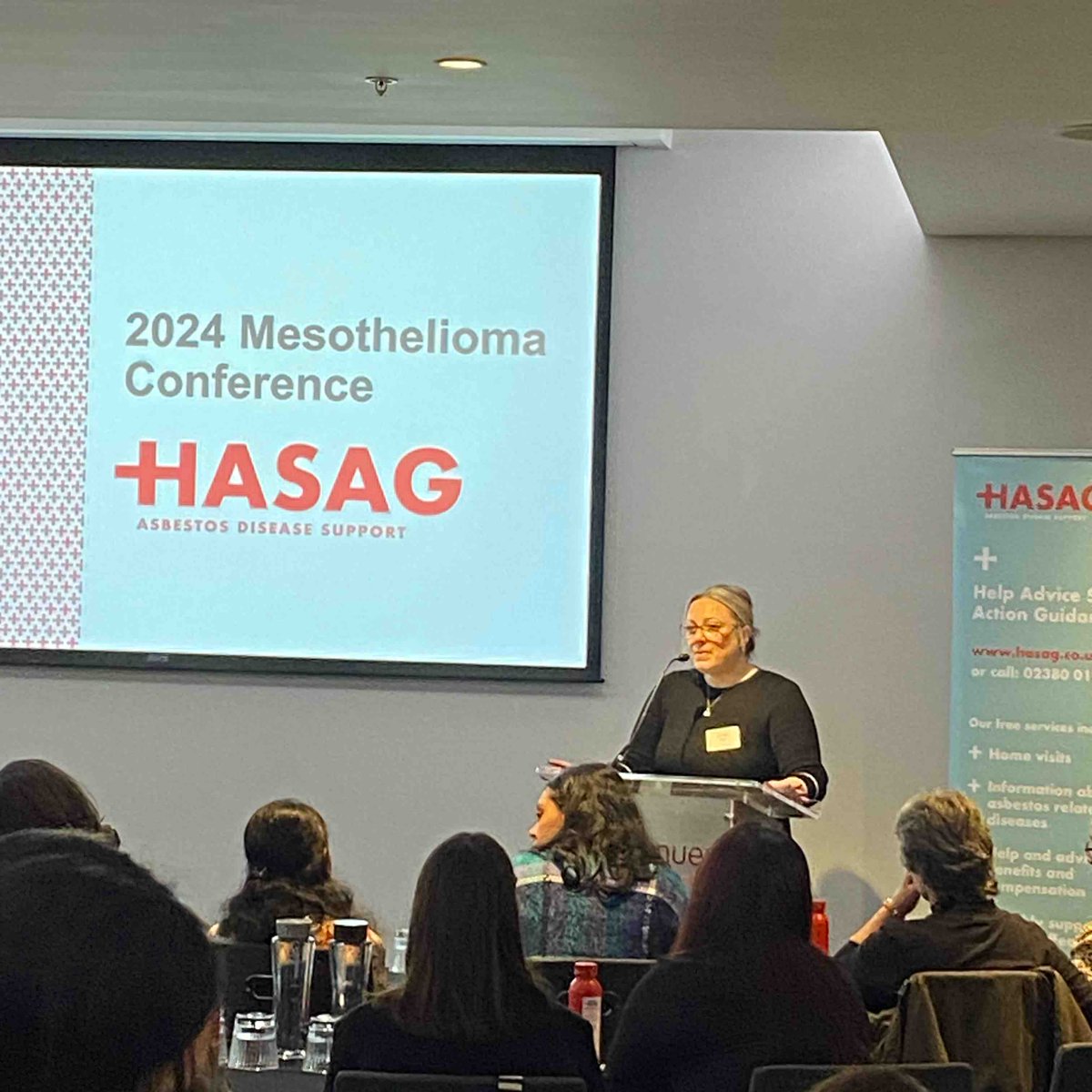 Lynne opening the day with an excellent presentation on her personal journey #mesothelioma #lungcancer