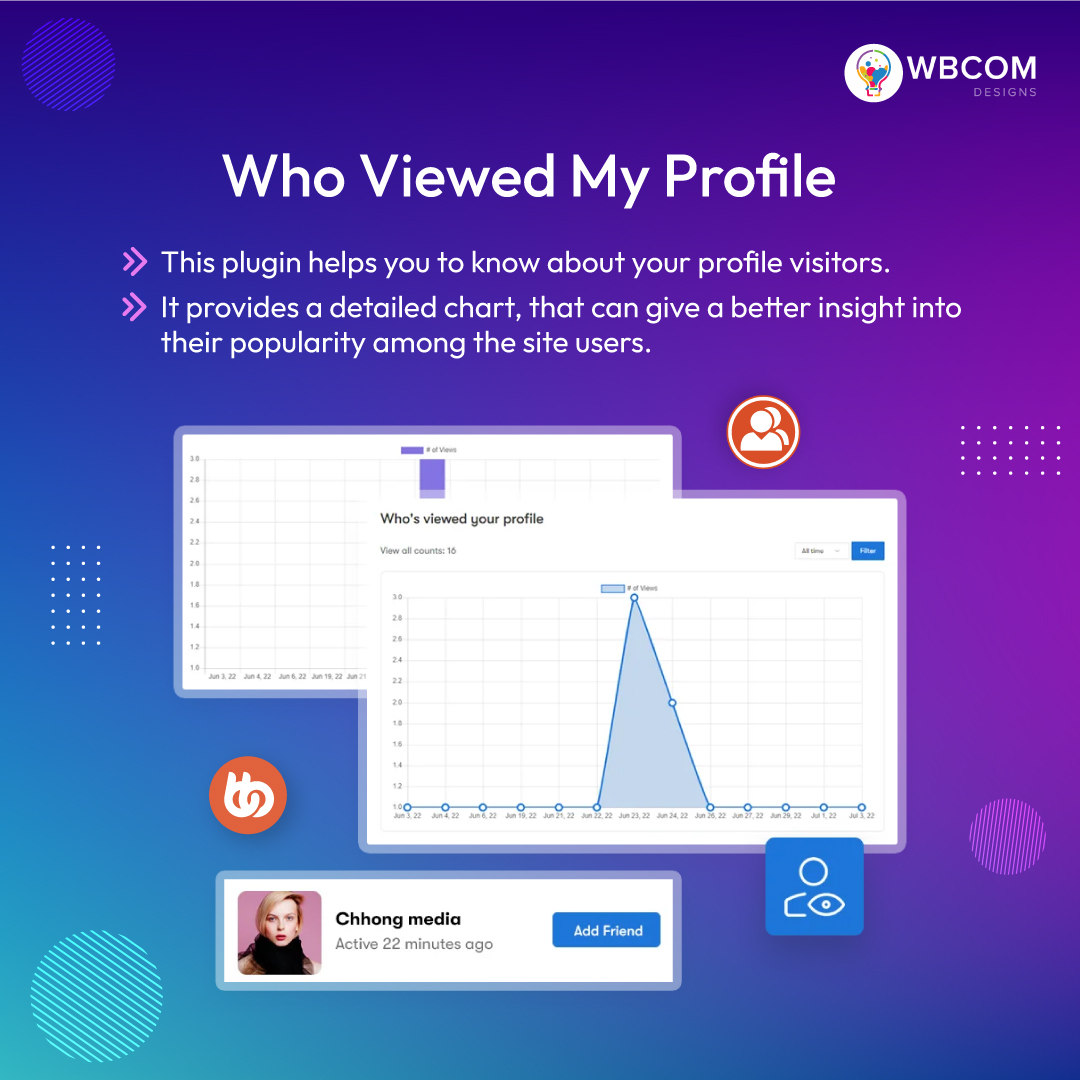 wbcomdesigns's tweet photo. Who's checking you out?
Dive into detailed visitor insights with the 'Who Viewed My Profile' Plugin.
Read More: https://t.co/BmKzTsuYZd
#wbcomdesigns #BuddyPress #buddyboss #community #WordPressplugins #WordPresscommunity #communitybuilding #profileviews https://t.co/5yhUD7efBb