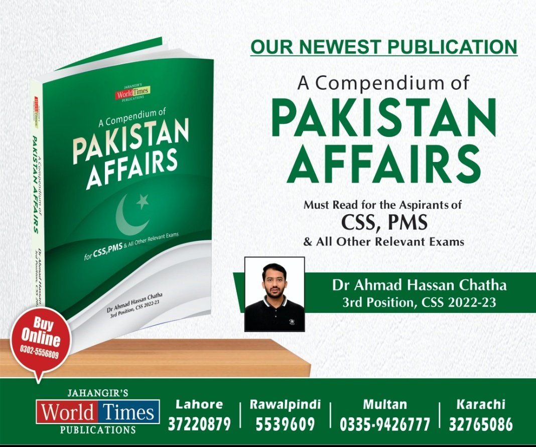 📚 Compiled my own notes into a comprehensive book for CSS aspirants! 🌐 Covers Indo-Pak history, constitutional & political history of Pakistan. Your ultimate study companion! 📖📝 #CSS #StudyGuide #Pakistanaffairs