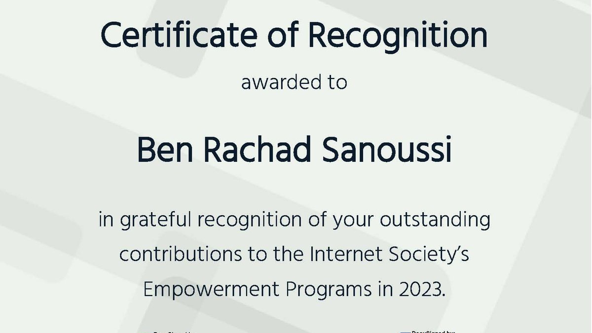 rachadsanoussi's tweet photo. I am grateful to the Internet Society @internetsociety for the honor. Let's keep working to deliver the Internetβs promise.
#InternationalDayofEducation #InternetChampion #InternetHero #YouthAmbassador #InternetGovernance #LaVieDeRach https://t.co/qVx1Lqpvi2