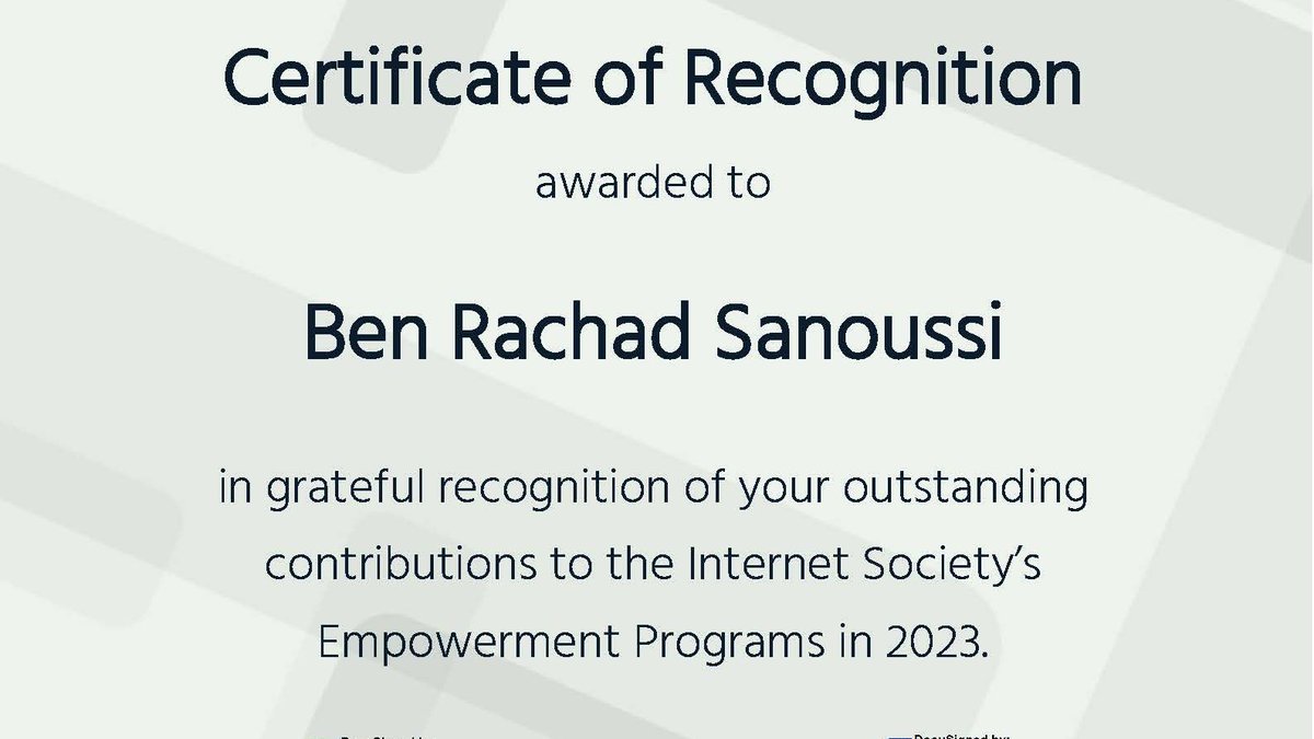 I am grateful to the Internet Society @internetsociety for the honor. Let's keep working to deliver the Internet’s promise. 

#InternationalDayofEducation #InternetChampion #InternetHero #YouthAmbassador #InternetGovernance #LaVieDeRach