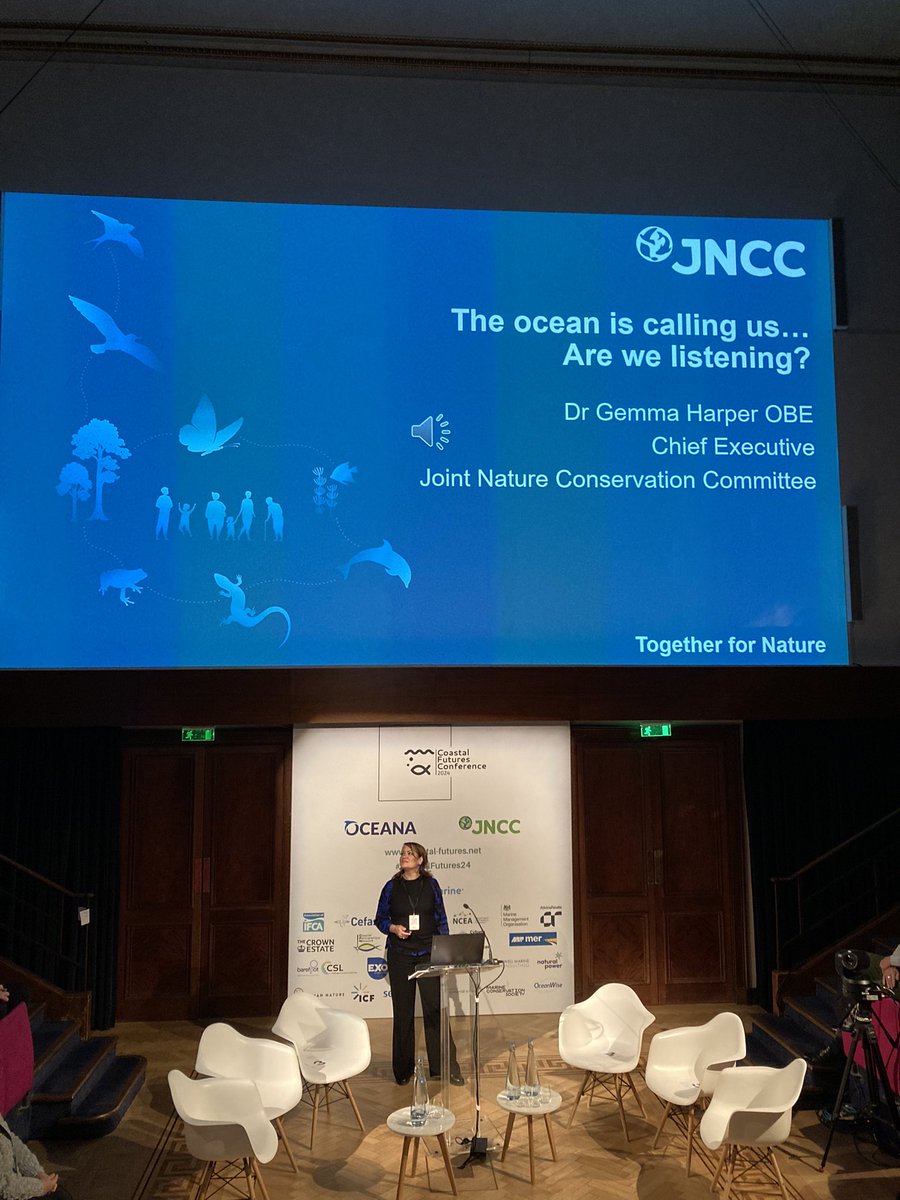 #CoastalFutures24 day 2, getting started with Gemma Harper @JNCC_UKCEO setting the scene for today’s sessions.
