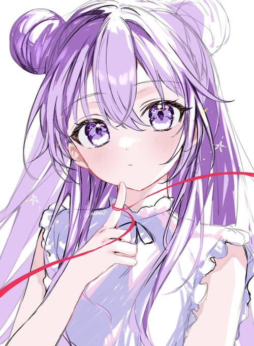 「purple eyes string」 illustration images(Latest)