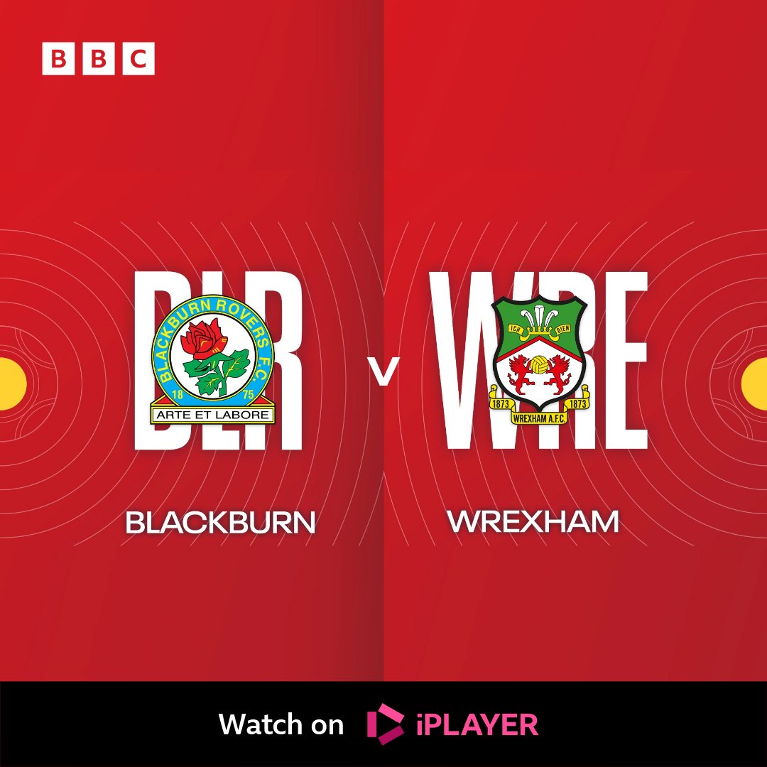 Join @catheledd for live coverage of Wrexham's FA Cup tie with Blackburn Rovers. ⚽ MOTD Live: Blackburn Rovers v Wrexham 📺 Monday, from 7pm on @BBCOne Wales