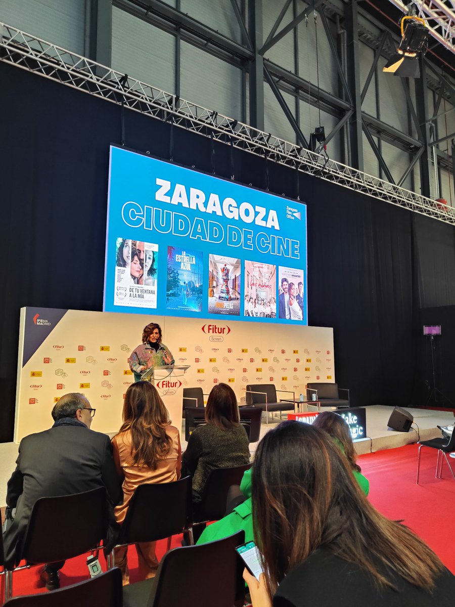 Adriana Oliveros Cid presenta @zaragozafilm #ZaragozaFilmOffice #Zaragoza Ciudad de Cine #EspañaViveLoQueVes #SpainScreenGrandTour #SpainAVSHub 
#FITUR2024 #WeAreEmpoweringTheWorld #WeAreTourism #SomosTurismo #ImpulsamosElMundo #FiturScreen