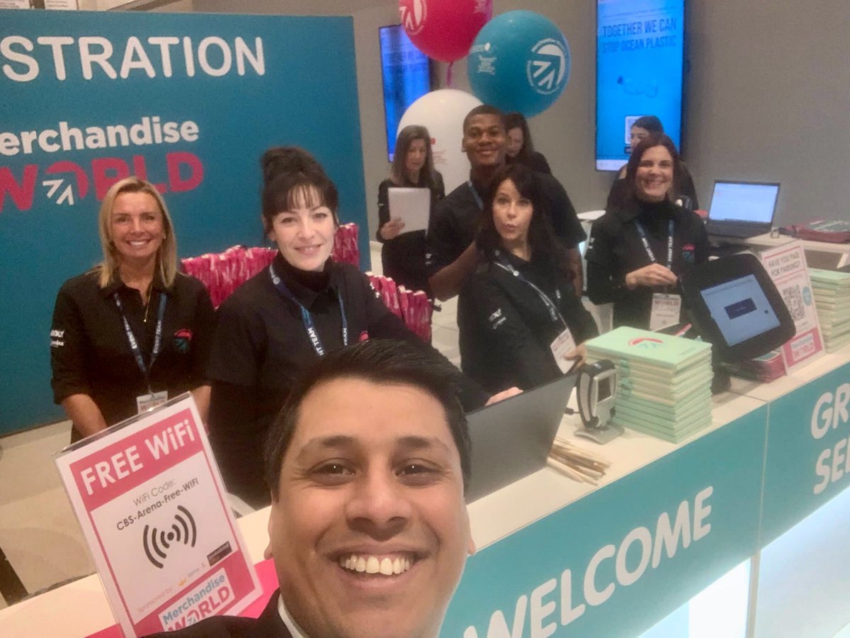 Pritesh Mawdia (@sl_pritesh) on Twitter photo I am onsite in Coventry this week to support #MerchandiseWorld, on behalf of <a href="/Shocklogic/">Shocklogic</a>. I'm lucky to have this wonderful team with me at the registration desk - here's to a successful day 2!
<a href="/MerchWorld_UK/">Merchandise World</a> #eventtech #eventprofs I am onsite in Coventry this week to support #MerchandiseWorld, on behalf of <a href="/Shocklogic/">Shocklogic</a>. I'm lucky to have this wonderful team with me at the registration desk - here's to a successful day 2!
<a href="/MerchWorld_UK/">Merchandise World</a> #eventtech #eventprofs