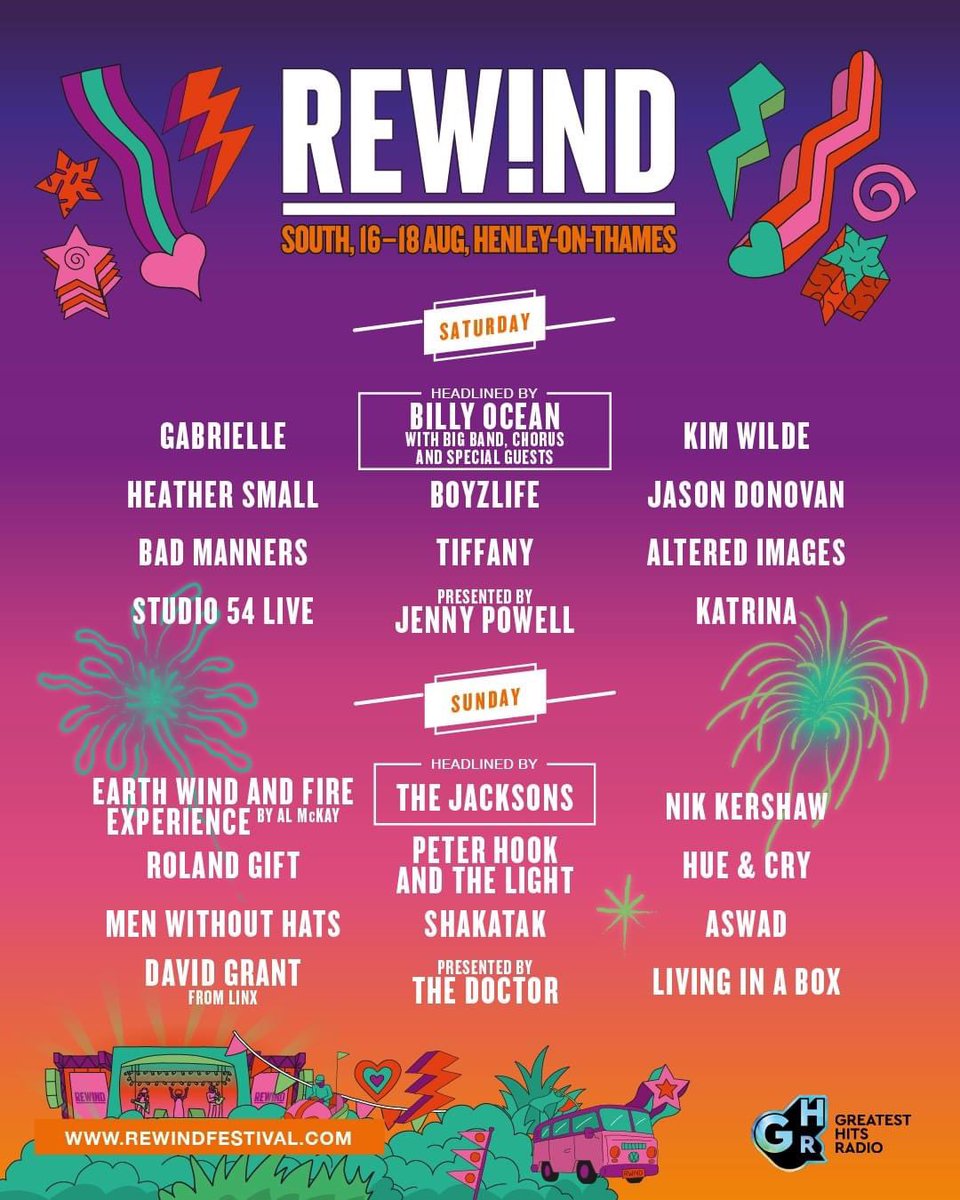 Jason is delighted to be performing at Rewind Festival South on 17th August! Get your tickets here south.rewindfestival.com