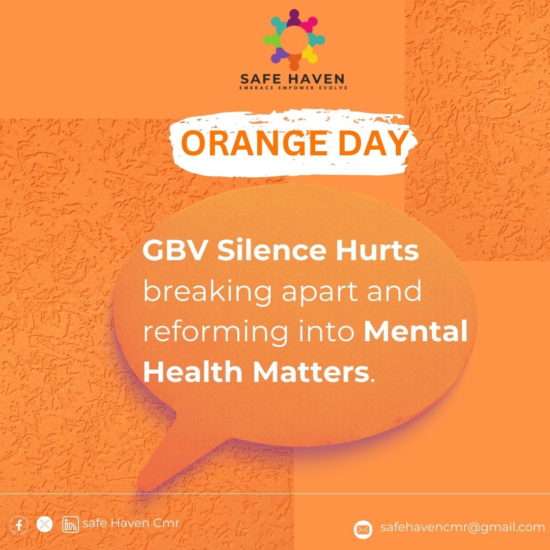 On this #orangeday, let's go beyond speaking out against Gender-Based Violence and focus on illuminating the path to healing for survivors. @safehavencmr is dedicated to advocating for the rights and needs of survivors, creating a safe space and comprehensive support system