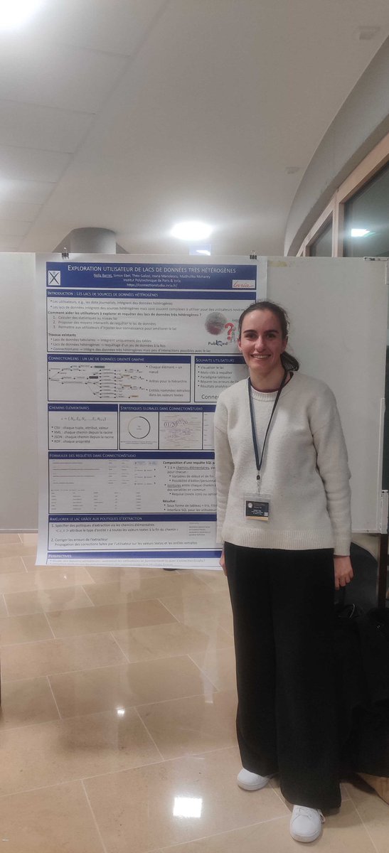 CEDAR Team (@cedarinrialix) on Twitter photo Nelly Barret présente "Exploration par des utilisateurs des lacs de données très hétérogènes" à la conférence #EGC2024 à Dijon, organisée par <a href="/associationEGC/">Association EGC</a> ! Joint work with <a href="/madhum0hanty/">Madhulika Mohanty</a>, <a href="/simon_ebel/">Simon Ebel</a>, T. Galizzi et @ioanamanol connectionstudio.inria.fr Nelly Barret présente "Exploration par des utilisateurs des lacs de données très hétérogènes" à la conférence #EGC2024 à Dijon, organisée par <a href="/associationEGC/">Association EGC</a> ! Joint work with <a href="/madhum0hanty/">Madhulika Mohanty</a>, <a href="/simon_ebel/">Simon Ebel</a>, T. Galizzi et @ioanamanol connectionstudio.inria.fr
