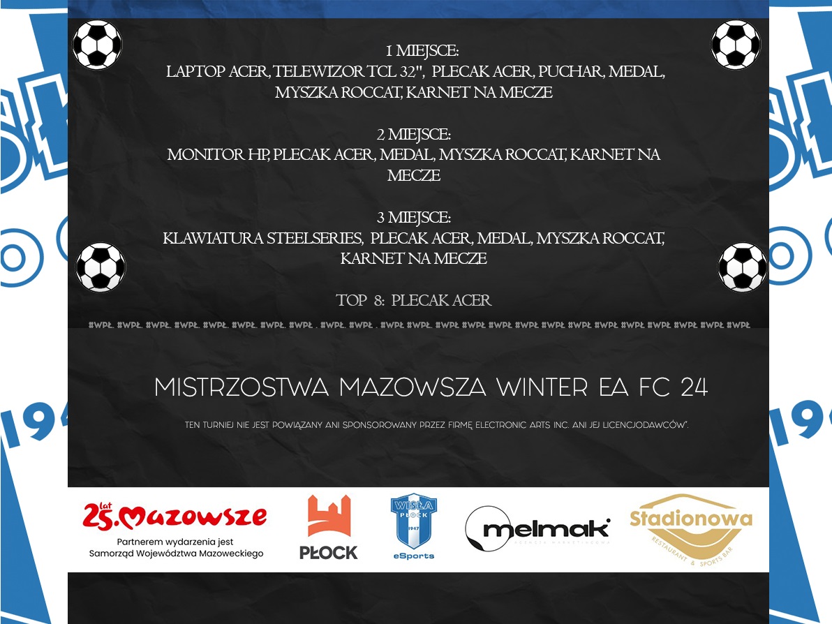 Żegnając naszą sekcję postanowiliśmy trochę poszaleć z nagrodami. Dziękujemy firmie Melmak za wsparcie eventu.  😎

Widzimy się w sobotę o godzinie 14:00 w Stadionowa Restaurant &amp; Sports Bar.