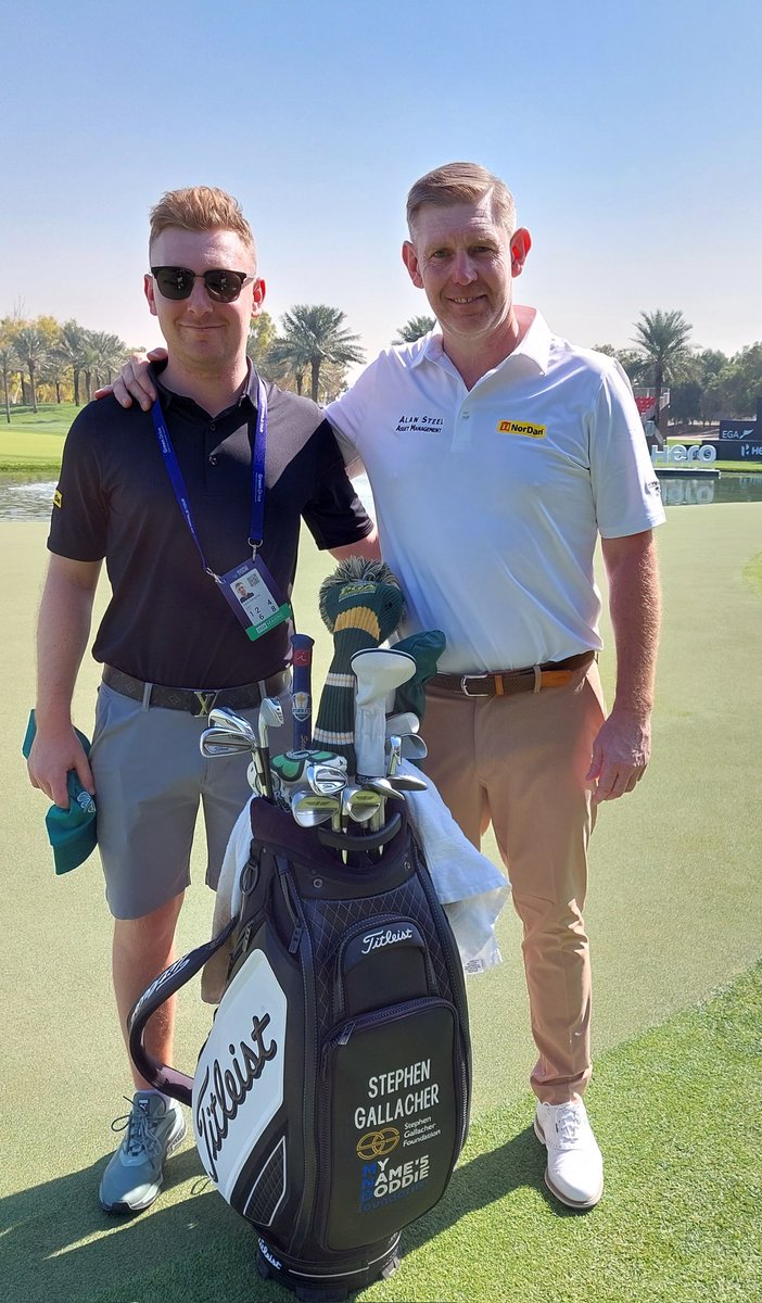 Despite a tough back nine in final round, @stevieggolf took lots of positives from last week's @DubaiDCGolf and great to see him making good start in Ras Al Khaimah Championship with -3 69 at Al Hamra, where Portugal's Ricardo Gouveia leads in clubhouse with 65 @ScotsmanSport