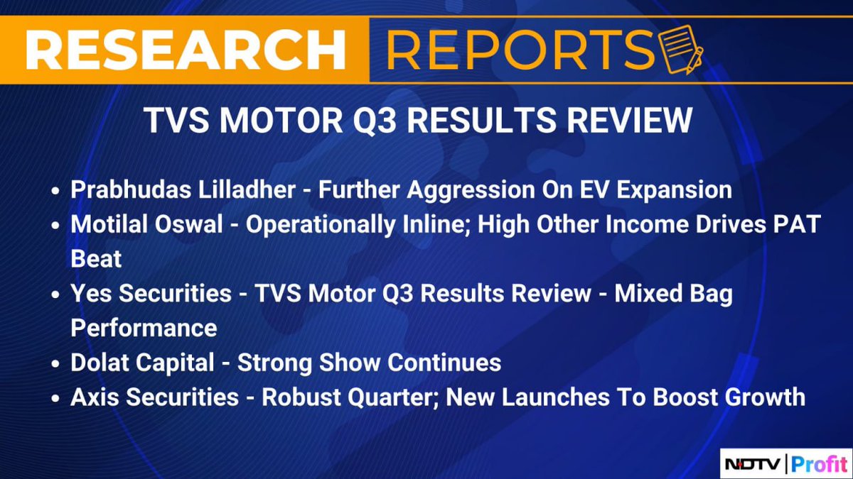 InSMEmpire's tweet image. Research Reports | TVS Motor Company Ltd
#ResearchReports #TVSMOTOR

#Nifty #BankNifty #FinNifty #MIDCPNIFTY #SENSEX #BANKEX #SNSX50 #Nifty500 #IndiaVix #NSE #BSE 

#TopNews #StockNews #Stocks #Equity
#MarketsToday #TodayMarkets #StockMarket #StockMarketToday #StockMarketIndia