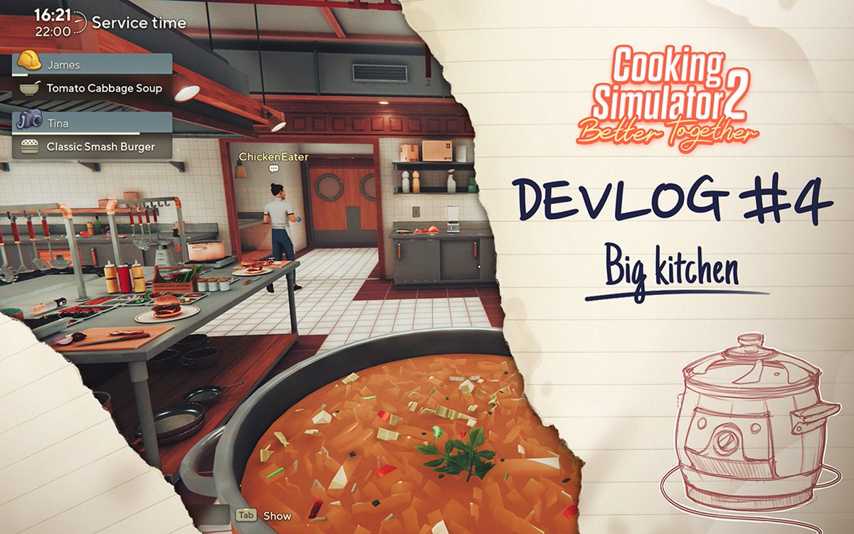 Play_Way's tweet image. Cooking Simulator 2: Better Together will give you even more creative opportunities in the Big  Kitchen. You can read more about it in the latest news on Steam!

store.steampowered.com/app/2455360/Co…

#cookingsimulator #cookingsimulator2 #bettertogether #game #news