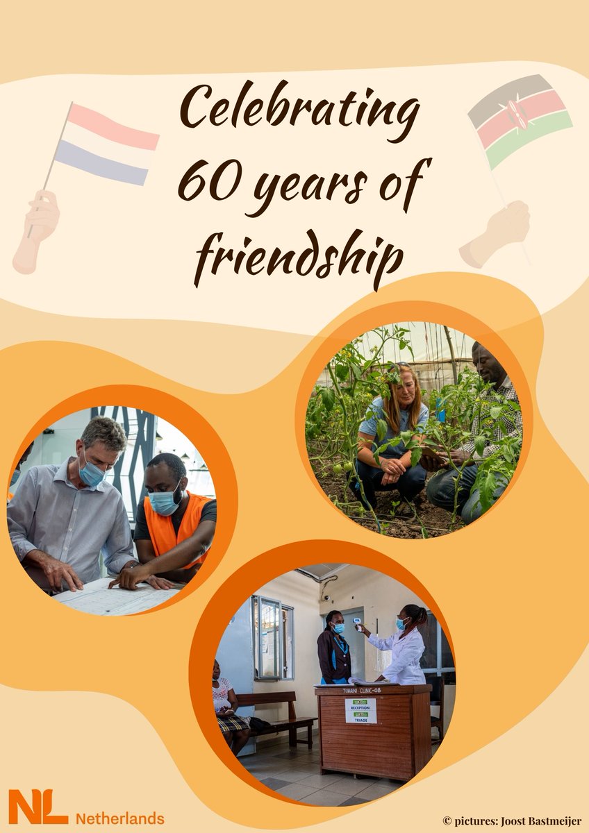 To celebrate the 60th anniversary of bilateral relations between 🇳🇱 and 🇰🇪, @AmbBrouwer said: 'The past 60 years have been fruitful for both the Netherlands and Kenya. Far apart in distance, but close at heart. We look forward to another 60 years of strong ties!' #60yearsofNLKE