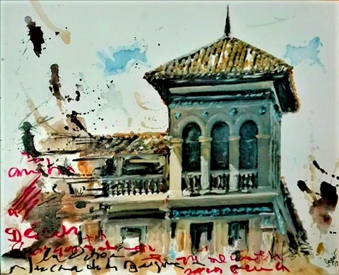 #bellvedere #mirador #urbanlandscape #acrylicpainting #pedroromerosequi #art