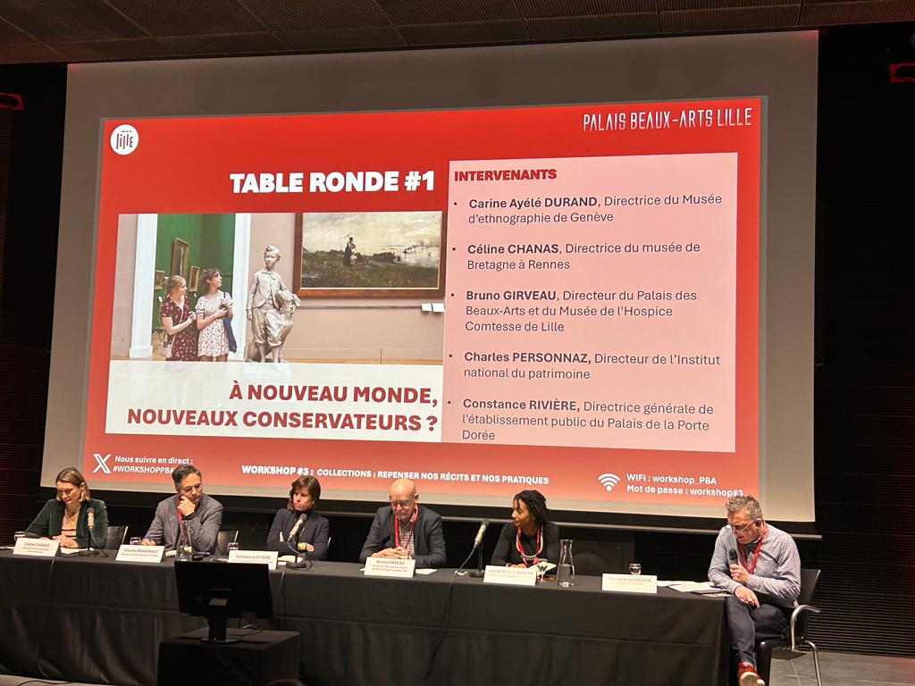[TABLE RONDE 1]
 Le métier de conservateur.trice doit-il évoluer aussi vite que le monde se transforme ? Est-ce vraiment leur vocation ? En ont-il.elle.s les moyens ? Ou bien le musée doit-il rester un sanctuaire à l’écart de la rumeur du monde ?
#WorkshopPBALille3