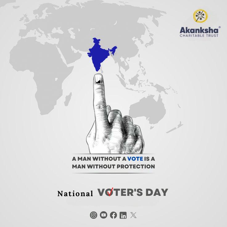 Empower your voice, celebrate democracy! 🗳️ . Happy National Voters Day! #EveryVoteCounts #nationalvotersday #time_to_ACT #time_to_act #act #votersday #votersrights #vote