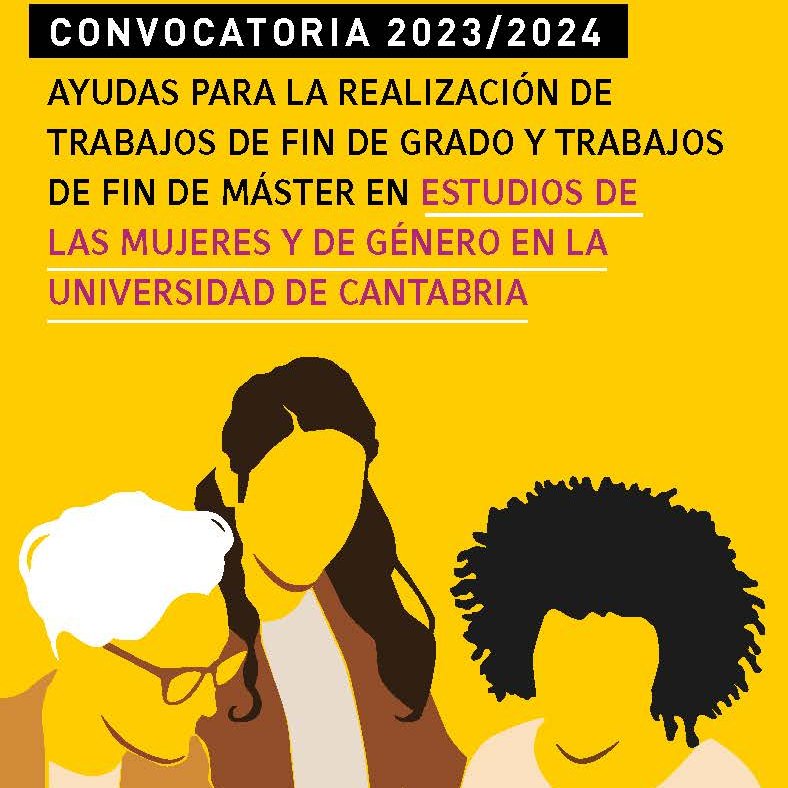 Área de Igualdad y Responsabilidad Social - UC (@igualdadyrsu_uc) on Twitter photo 📢 ATENCIÓN: abierta convocatoria de ayudas para la realización de TFG y TFM en estudios de las mujeres y de género en el marco de cualquier rama de conocimiento 2023/2024 <a href="/unican/">Universidad de Cantabria</a> <a href="/Estudiantes_UC/">Estudiantes Unican</a>
📆 Presentación de candidaturas hasta👉23/02
🌐Más info 👉 bit.ly/3V4kqrl 📢 ATENCIÓN: abierta convocatoria de ayudas para la realización de TFG y TFM en estudios de las mujeres y de género en el marco de cualquier rama de conocimiento 2023/2024 <a href="/unican/">Universidad de Cantabria</a> <a href="/Estudiantes_UC/">Estudiantes Unican</a>
📆 Presentación de candidaturas hasta👉23/02
🌐Más info 👉 bit.ly/3V4kqrl