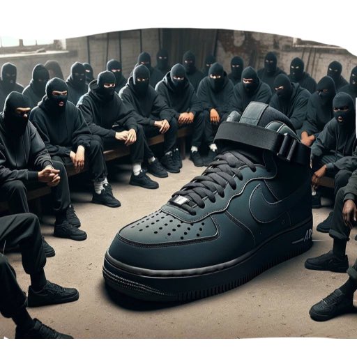 Gringosa_'s tweet photo. @cryptojourneyrs Favorite shoe is Black $AIR Force 1s and so happens to be a bullish cult memecoin tooo! #USEDSHOE https://t.co/a2PZLBgMB7