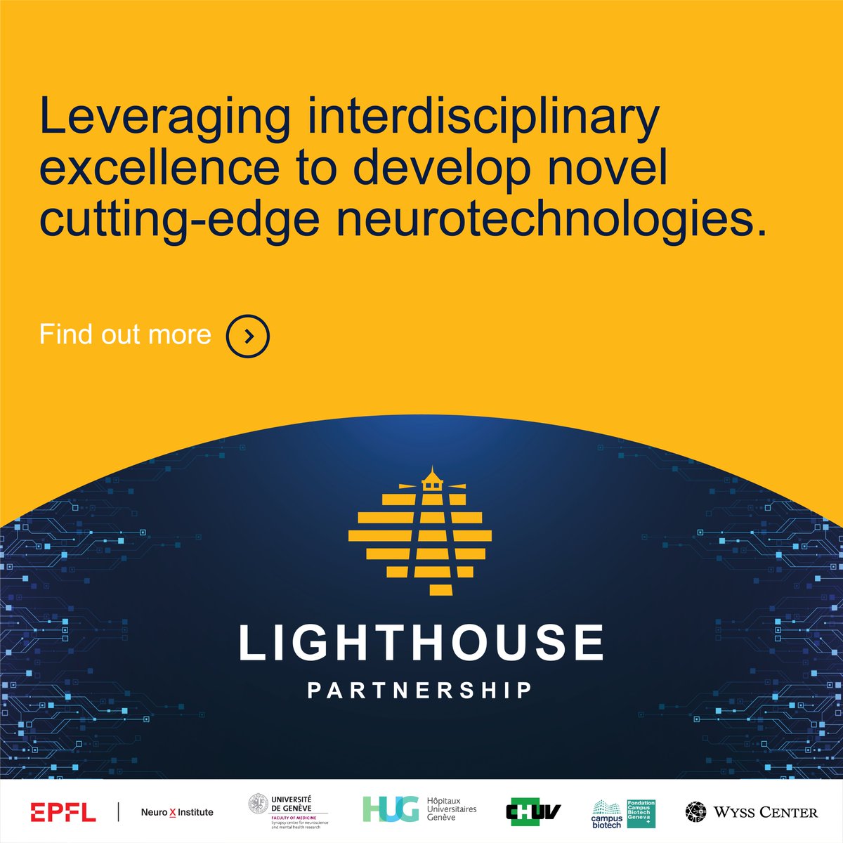 We kicked-off a CHF 18M Lighthouse Partnership that brings together institutional and clinical partners to develop new neurotechnologies for people living with mental health and neurologic disorders. @Neuro_X_EPFL @UNIGEnews wysscenter.ch/advances/the-l…