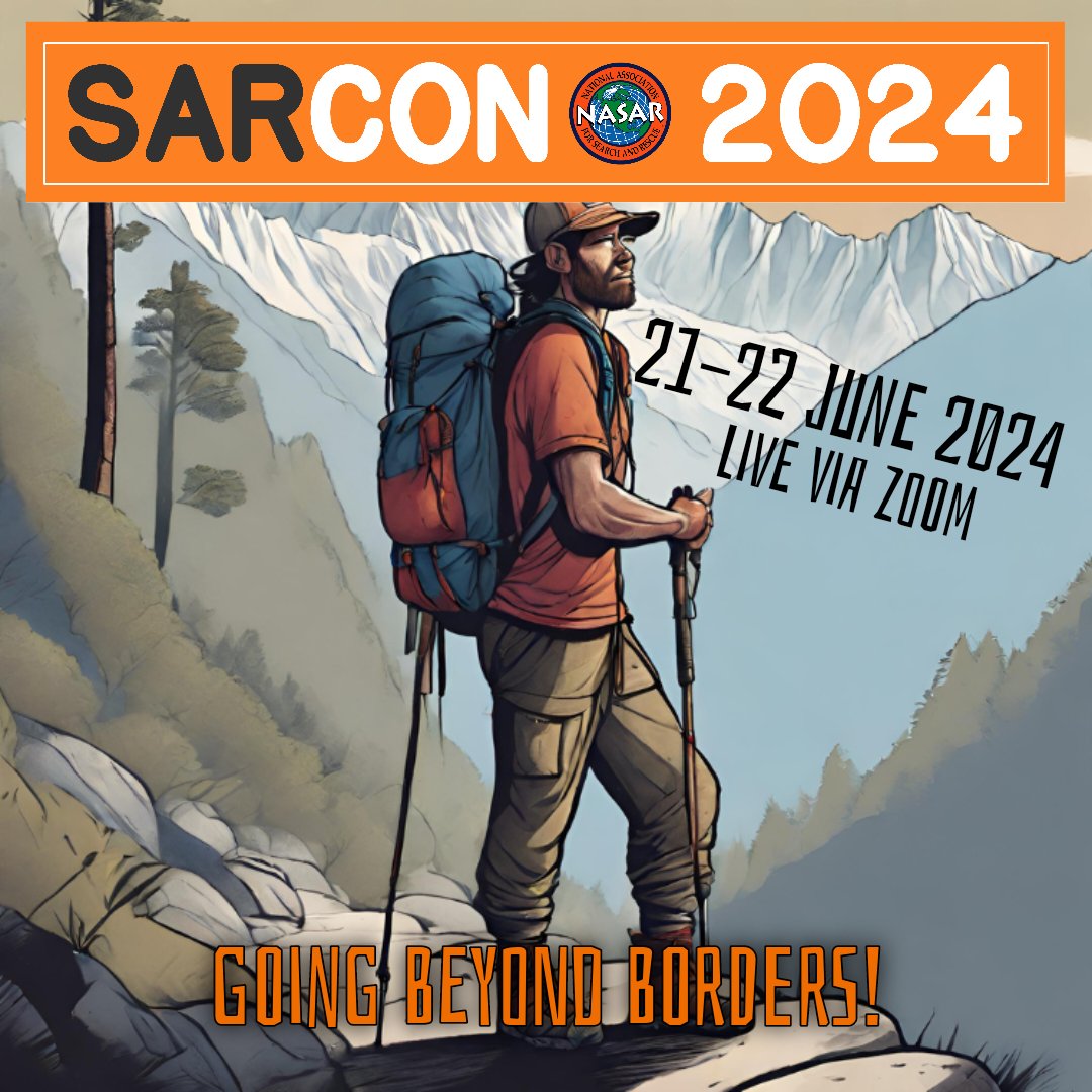 Save the Date for SARCON 2024!

The premier SAR conference where expertise, innovation, and camaraderie come together.

Date: 21-22 June 2024
Theme: "Going Beyond Borders"
Location: Virtual Via ZOOM

Stay tuned for more updates!