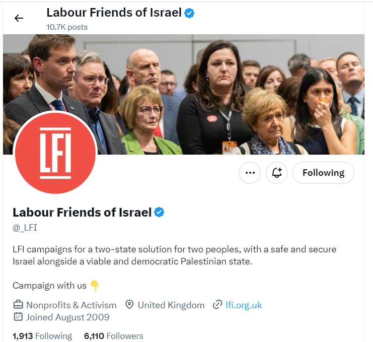 Our editor @markcurtis30 has now emailed @_LFI three times asking who funds it and why it doesn't say. This is a matter of public interest given LFI funds numerous MPs. ❓What is LFI hiding We ask again: Who is funding Labour Friends of Israel? Please retweet.