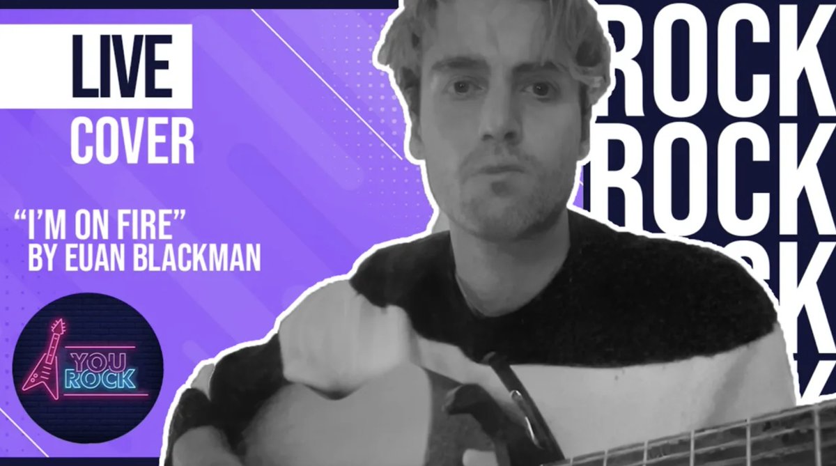 Getting this one out a bit late as our team was on holiday. Nonetheless Euan Blackman's cover of ''I'm On Fire'' went live on You Rock yesterday! 

Go show your support for our artist 🙏🏻