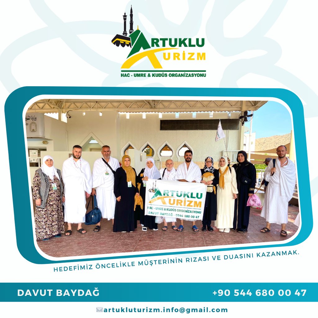 10 Ocak Grubu ile Curane Umresi
-
Artuklu Turizm Hac-Umre &amp; Kudüs Organizasyonu
-
“Hedefimiz Öncelikle Müşterinin Duası ve Rızası Kazanmak.”
-
#mardin #kabe #mekke #medine #islam #umre #peygamber #dargeçit #nusaybin #kızıltepe #ömerli #midyat #derik #mazıdağı #yeşilli #artuklu