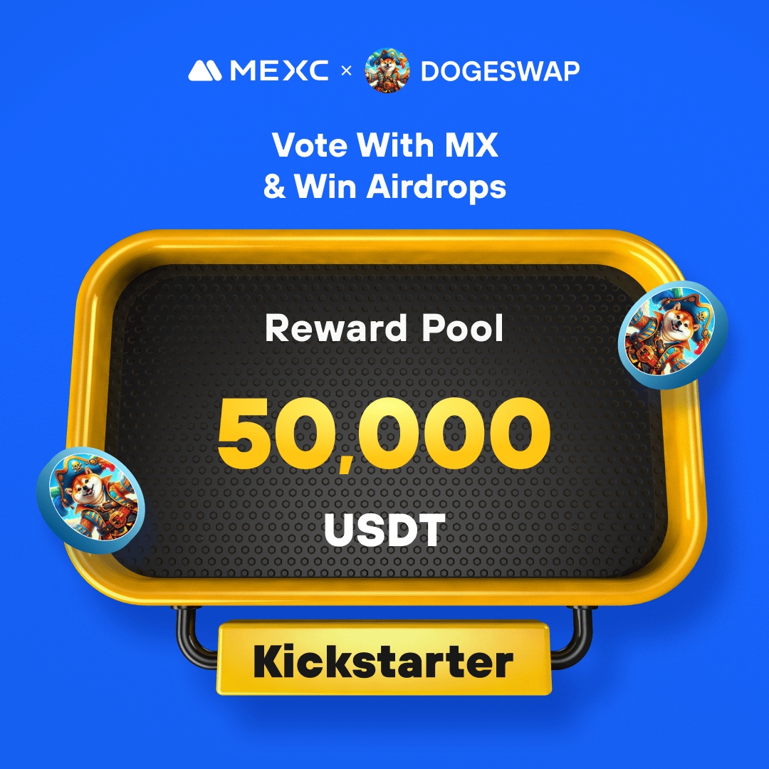 MEXC's tweet photo. .@DogeswapToken1, a meme coin on the BNB Smart Chain, is coming to #MEXCKickstarter 🚀

🗳Vote with $MX to share massive airdrops
📈 #DOGESWAP/USDT Trading: 2024-01-26 13:00 (UTC)

Details: https://t.co/LV9x0dVdSH https://t.co/eIBScYIVh6