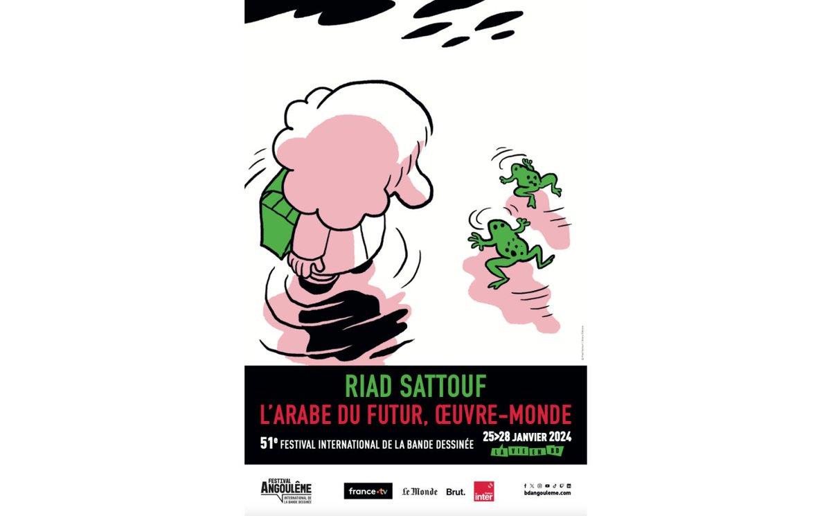 Lars_von_Toerne's tweet photo. Riad Sattouf wird ab heute auf dem Comicfestival Angoulême @bdangouleme mit einer Ausstellung geehrt, kürzlich ist der letzte Band seiner Erfolgsserie „Der Araber von morgen“ auf Deutsch erschienen #fibd #fibd24 https://t.co/4SYynXqUfp via @Tagesspiegel https://t.co/G8cb4nI4fb