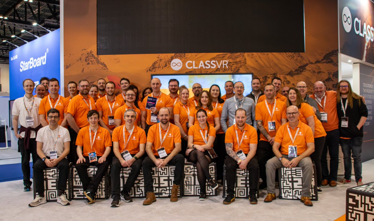 🎉 Exciting News from Day 2 of Bett!

We are thrilled to announce that ClassVR won the International Digital Resource Award at BETT 2024🏆

A huge THANK YOU to our brilliant team, as well as our partners, for all their hard work.

#VR #VRinEdu #Winners #Bett2024