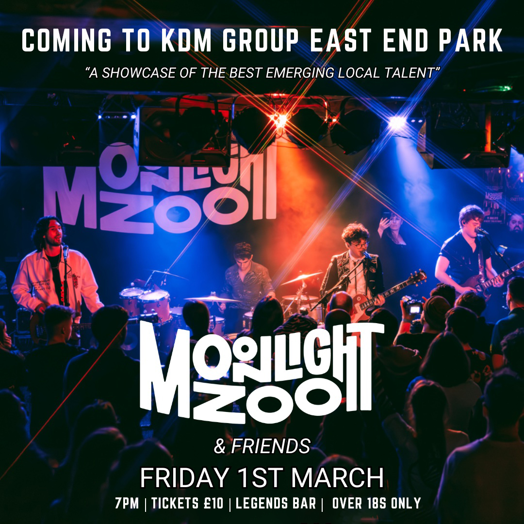 🎸 We can't wait to welcome @_MoonlightZoo, and special guests, who are playing Legends Bar at KDM Group East End Park on 1st March. 🎟 Get your tickets now ➡️tinyurl.com/y9kvb9wy