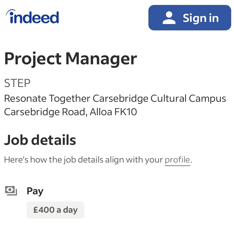 *** CONTRACT OPPORTUNITY*** We are looking to contract a Project Manager - take a look at @IndeedUK for the details and pop your cv in today. Thank you to @FvlLeader and @scotgov for the funding support and to @STEPScotland for HR support. #Alloa #Clackmannanshire #PaidContract