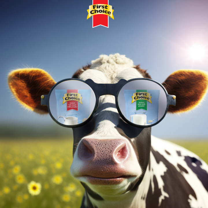 Fix your gaze on First Choice Milk Powder, made with 100% cow’s milk!🥛😋 #FirstChoiceSA #thegoodchoice