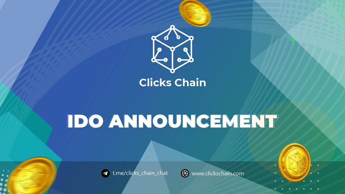 IDO Announcement Dear clickers Community, We are thrilled to unveil a major milestone in the project our IDO is set to launch, marking a significant moment in our pursuit of a decentralized socialFi platform and community-driven success. ✅ Decentralized & accessible to anyone…