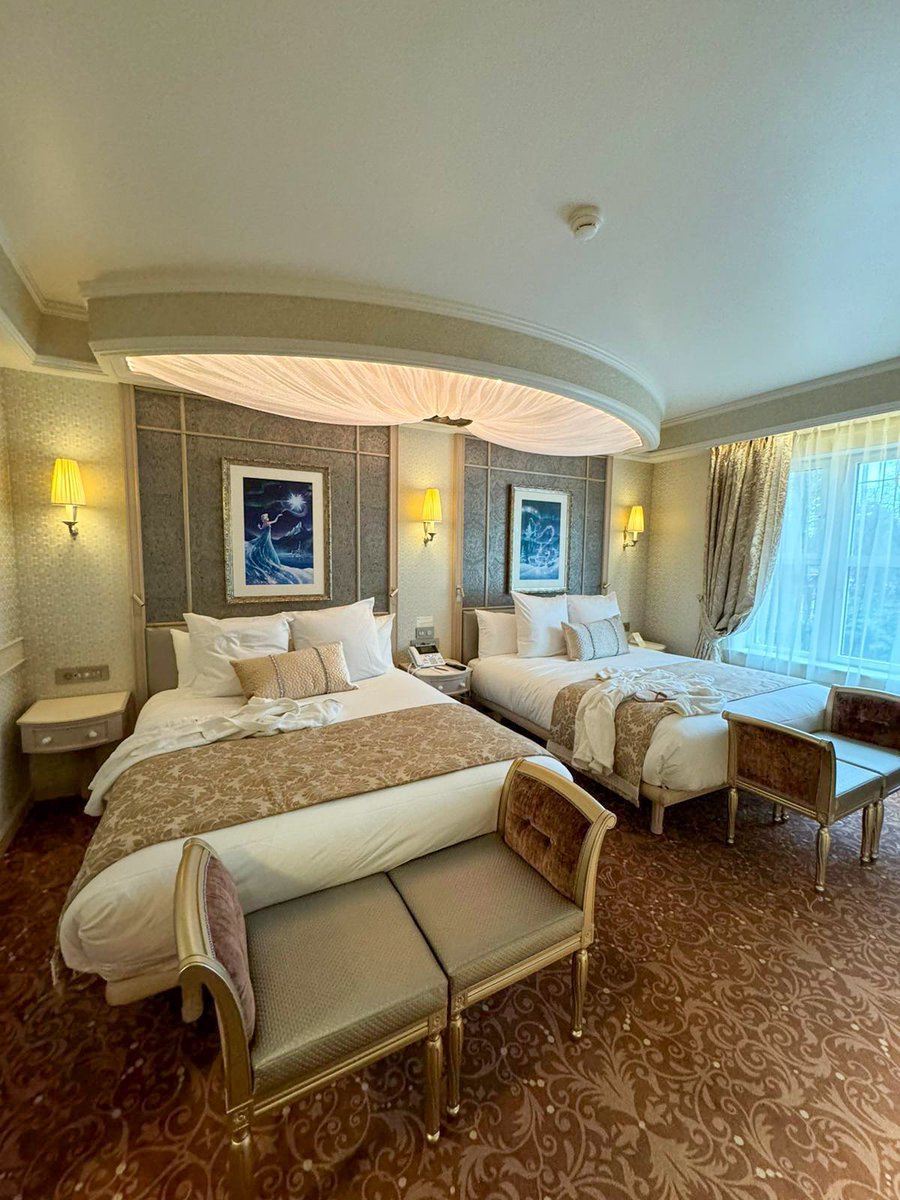 WeCanFlyDlrp's tweet photo. Hier sind erste Bilder aus einem Frozen Zimmer im heute neueröffneten Disneyland Hotel✨

#disneylandparis https://t.co/j9DuX9chUl
