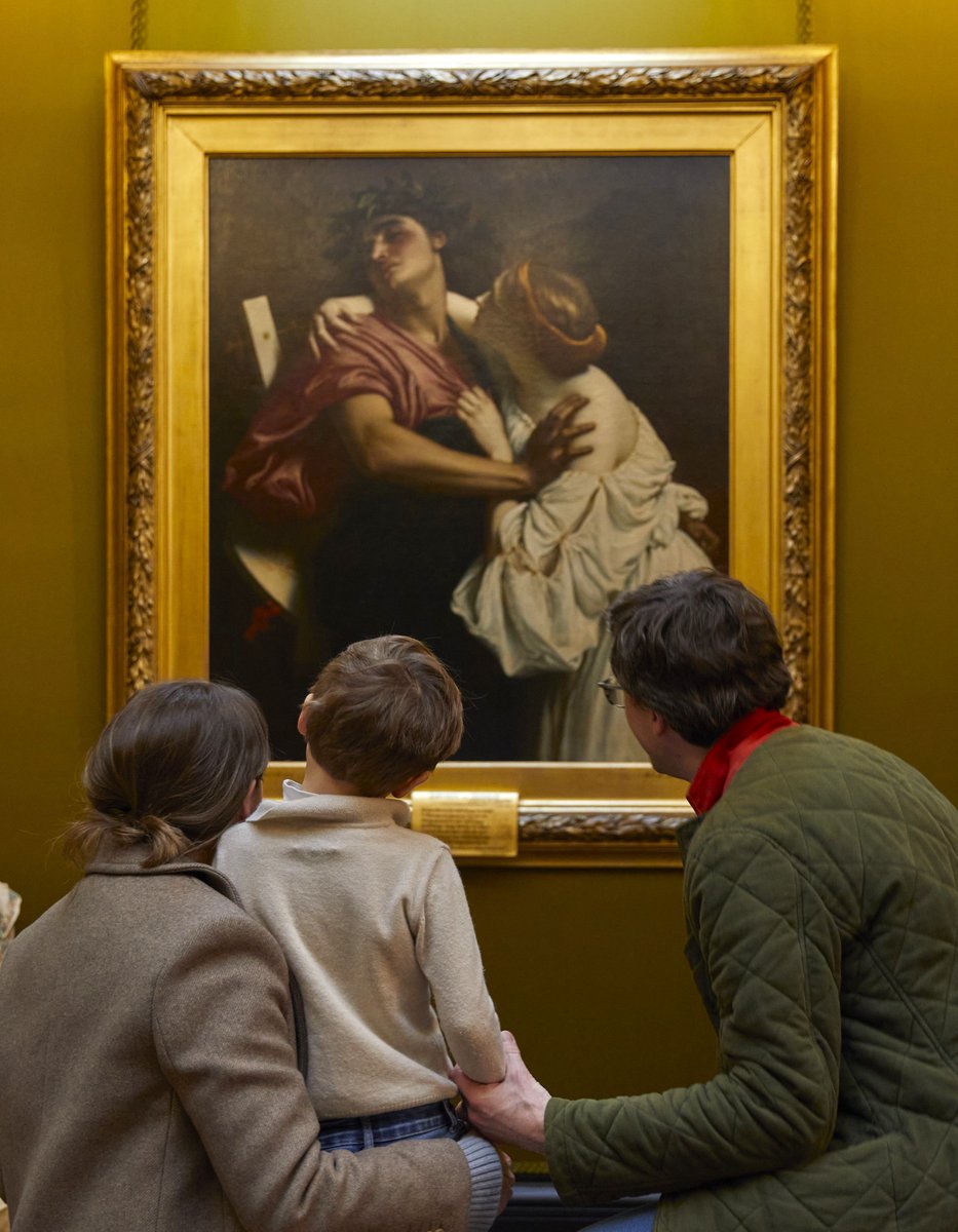 LeightonHouse_'s tweet image. Today's @artukdotorg #OnlineArtExchange is #poetry 🎭 

On the frame of Leighton's 'Orpheus and Eurydice' is a poem by #RobertBrowning written to accompany the artwork at it's 1864 Royal Academy debut. 

'I find a poetry in that man's work that I can find in no other' - Browning
