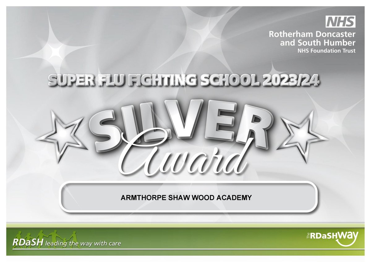 Thank you to <a href="/Doncaster_SN/">Doncaster SN</a> for our Silver Certificate 🤩
