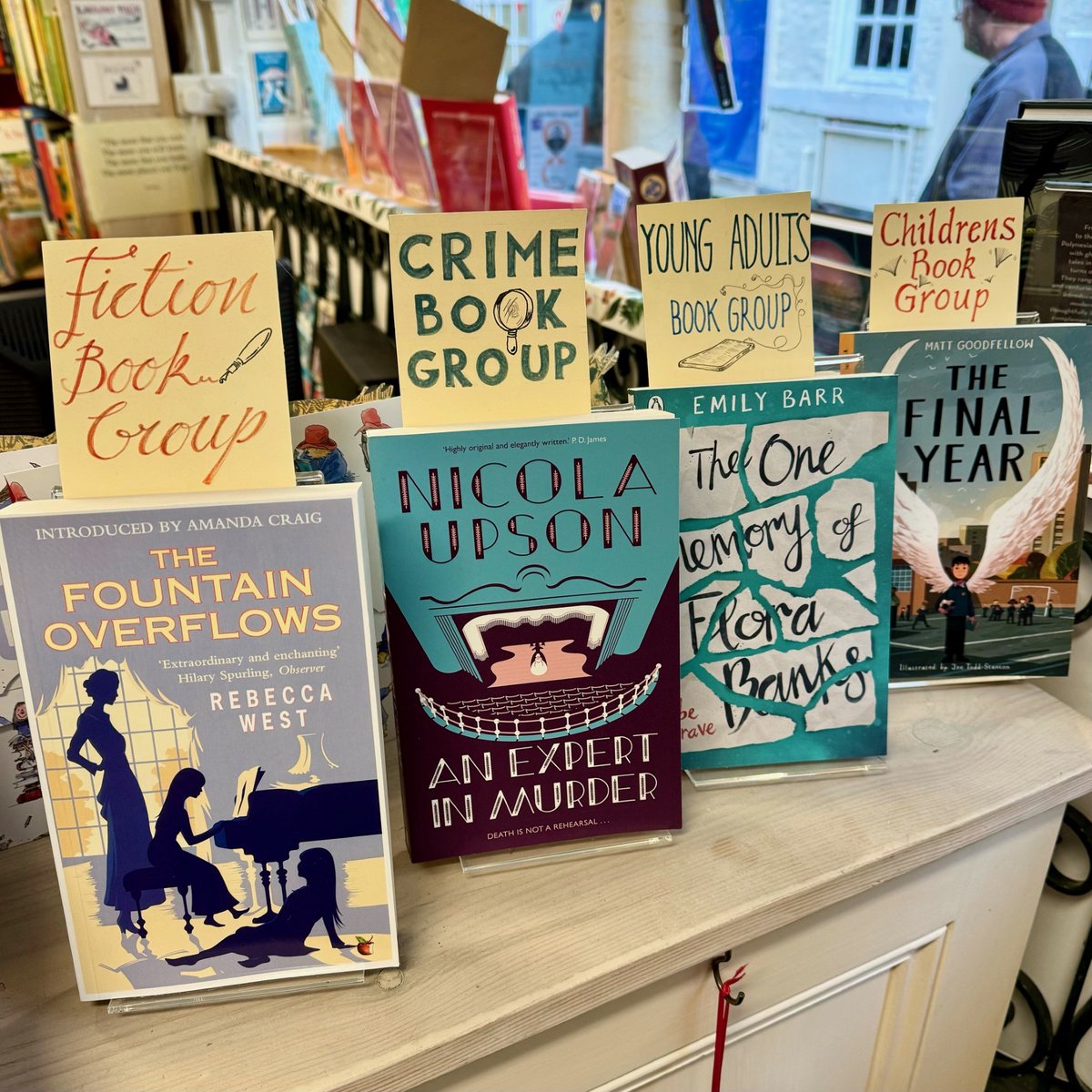 As far as upcoming #BookGroups are concerned here at the shop we appear to be entering our blue period... #FictionBookGroup #CrimeBookGroup #YABookGroup #ChildrensBookGroup @nicolaupsonbook @EarlyTrain @emily_barr #readingforpleasure #lovereading #amreading