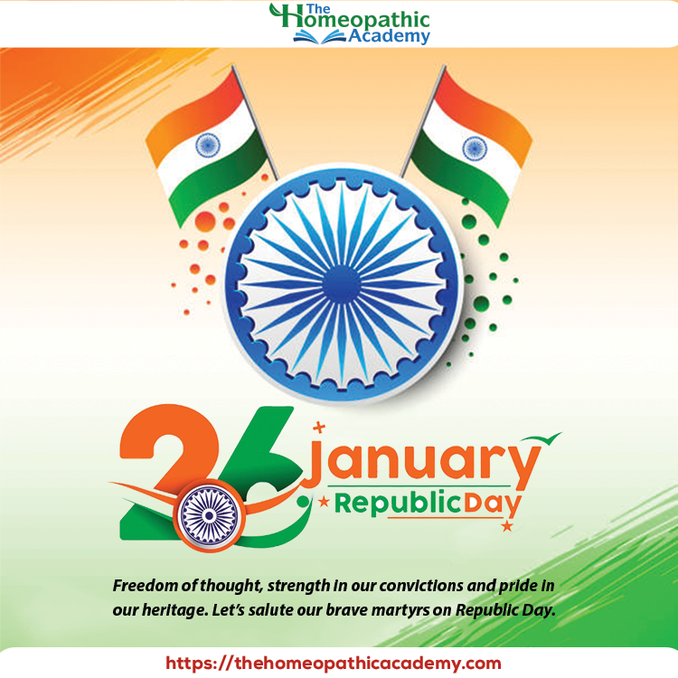 THA_Homeopathy's tweet photo. โOn this special day, letโs salute the heroes who gave us the gift of a free and democratic India. Happy Republic Day!โ ๐ฎ๐ณ ๐ฎ๐ณ
#RepublicDay #RepublicDay2024 #RepublicDayoffer #RepublicDaysale #homeopathycourse #coursesoffer #coursediscount #homeopathycourseonline #THA https://t.co/QufmPjshCk