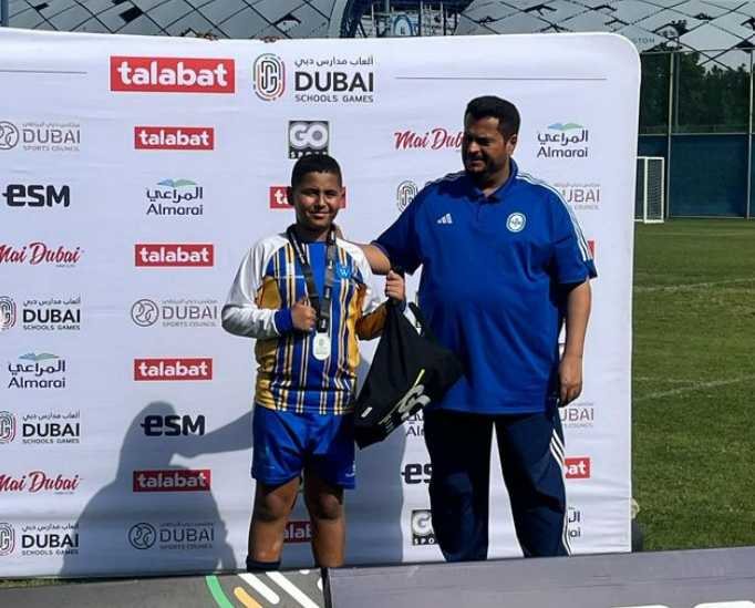 gems_khail's tweet photo. Our Y6 boys' football team won the DSG last week with a thrilling penalty shootout win in the final! Hamza's incredible goalkeeping earned him the Tournament MVP award! Well done team and Congratulations! 🏆👏🏻 ⚽

#weksports #weksuccess #wekprimary #WEKteam #proudmoments @gems_me https://t.co/h4dGYRs9Bh