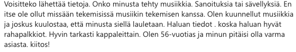 En koskaan uskonut tekeväni tätä, mutta tämä viesti jonka sain yliopiston sähköpostiini on vain niin hyvä että oli pakko jakaa