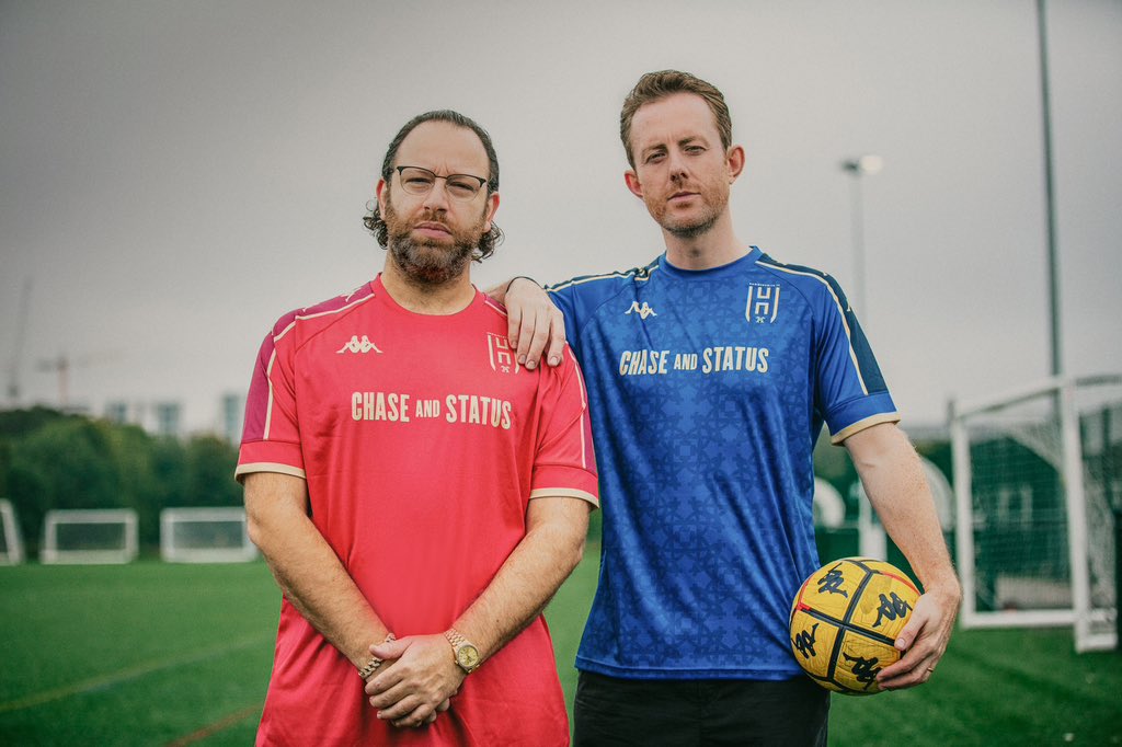 chaseandstatus's tweet photo. Supporting grassroots football. Women & Men. Music & Football. Side-by-side. Back-to-back.
Big up to @Kappa_UK for providing kits for the teams.
#chaseandstatus #hammersmithfc https://t.co/raCj2DRrTY