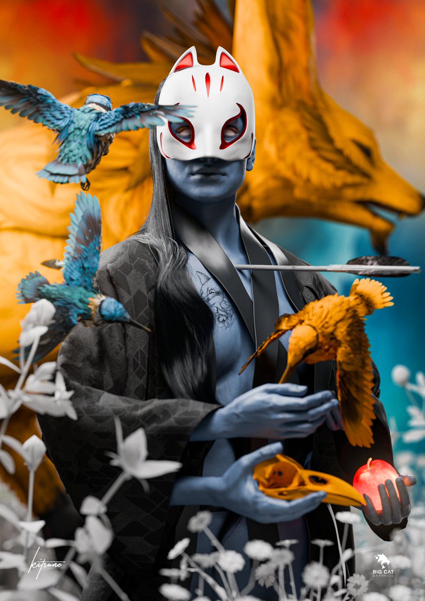 _bigcatgraphics's tweet image. Kitsune
#bigcatgraphics #kitsune #3d #cgi #fox #foxspirit #art #blender #cycles #render #folklore