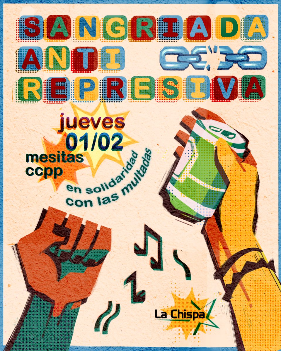 💥Con multas pendientes pero con ganas de continuar generando espacios de ocio alternativo🔥

Esta vez para recaudar dinero para las multadas una acción hace un año, en la que las estudiantes nos manifestamos contra la presencia de la embajadora sionista en nuestra universidad 🇵🇸