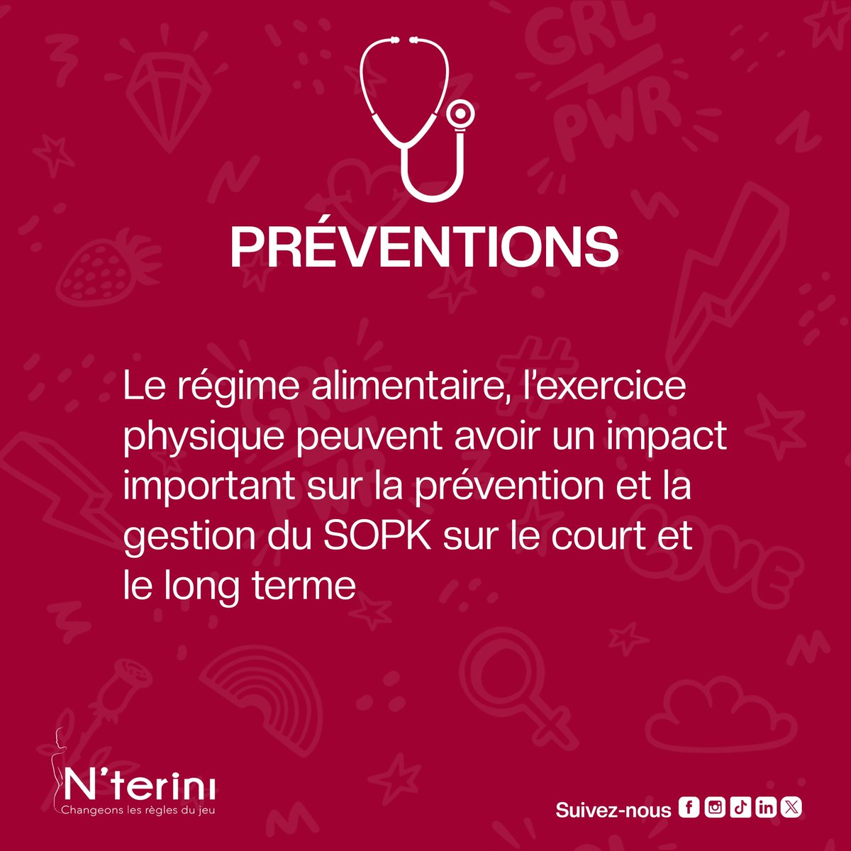 NTerini's tweet photo. 🌸 Conscientisons sur le SOPK - Le Syndrome des Ovaires Polykystiques. Ensemble, brisons le silence, partageons l'information et soutenons celles qui vivent avec. 💪💕
#SOPK #Soutien #Conscientisation #Nterini #BienÊtreFéminin #PremièresRègles #nterini #mali https://t.co/reGs70SLRv